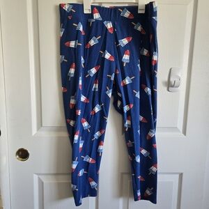 Women's 4th of July bomb pop leggings 2xl blue popsicle blue red white no brand